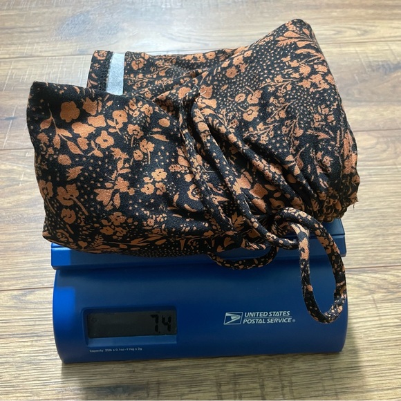 Altar’d State XS Extra Small Floral Black & Orange Dress Going Out Party - Picture 9 of 11